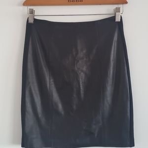 bebe Black Mini Panel Skirt